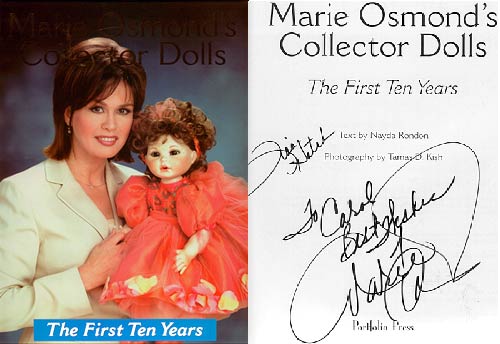 Marie conveys 'Best Wishes' to Carol by signing her book!
