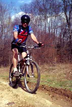 Joe picks up the pace during the climbs.