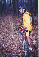 Bob stops to take a breather.  Click to enlarge picture.