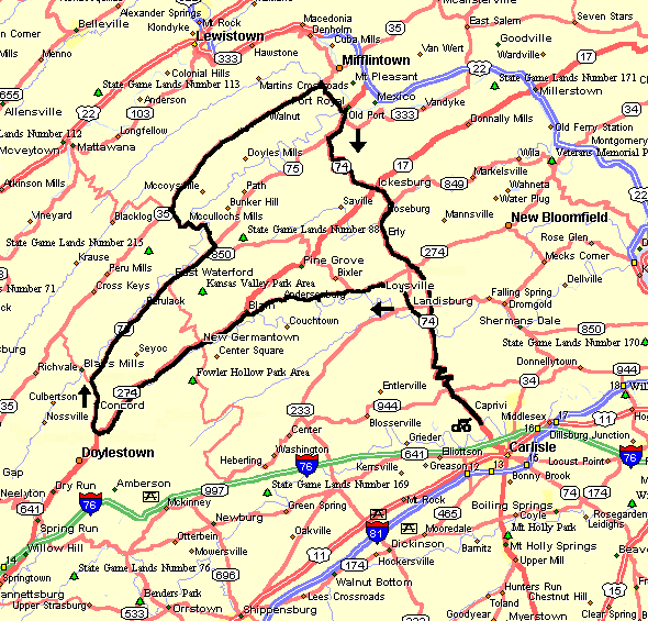 Home by Dark Cycling 205 miles over eight mountains in Pennsylvania