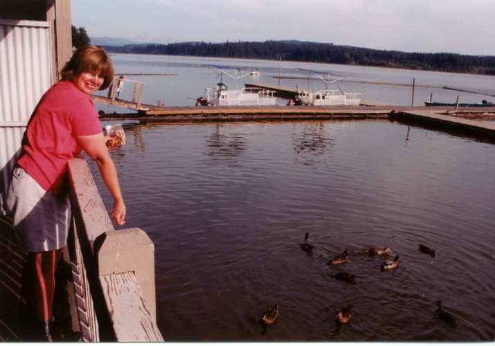 03-Carol Feeding Ducks